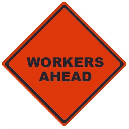 Nmc TRAFFIC, WORKERS AHEAD, 48X48, RUNR4830 RUNR4830